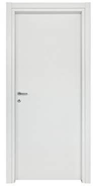 UTILFER Porta Battente - Laminato Vari Colori - Linea Eco - SPESSORE 11, BIANCO, H 210 x L 80