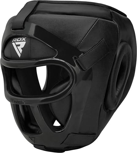 RDX Boxhelme für MMA, Kickboxen, Sparring, Kopfschutz, für Training und Kämpfe XL Schwarz