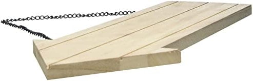 Rayher flèche en bois avec chaîne métallique flèche signalétique à suspendre accessoire parfait pour les activités de loisirs créatifs bois, Beige