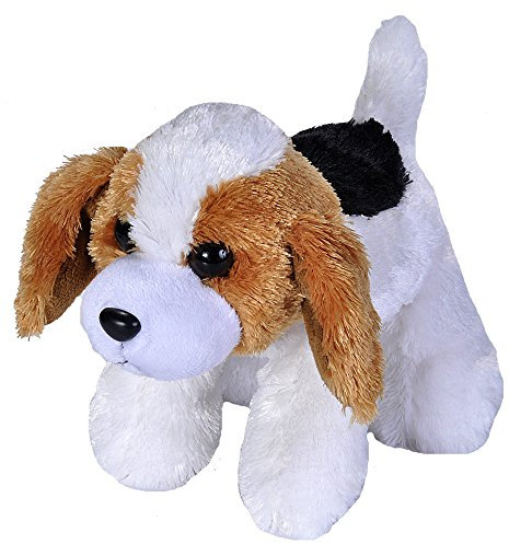 Wild Republic Hug'ems Plüschtier, Kuscheltier, Hund Beagle 18cm