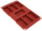 Silikomart | SF110 Molde de Silicona para Monoporciones RECTANGULARES, Antiadherente, 7 Cavidades, Paquete de 10 Moldes para Tartas, 87 x 48 h 24 mm Volumen 7 x 97 ml Tot. 679 ml