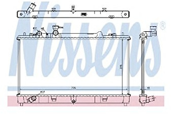 NISSENS Kühler, Motorkühlung 68507 | Kompatibel mit: MAZDA 6 Hatchback, 6 Kombi, 6 Stufenheck