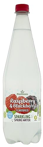 Morrisons No Added Sugar Sparkling Raspberry and Blackberry Flavoured Spring Water, 1000 ml