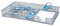 Wedo 651654 Stiftschale Office (4 Fächer pulverbeschichtetes Drahtmetall, 29.6 x 16.9 x 4.7 cm) silber