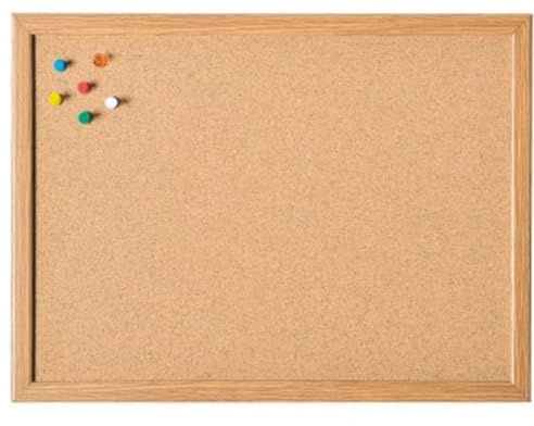 Holtz Magnetoplan 121924 Korkpinnwand Braun Kork 100cm x 60cm, 3 Stück