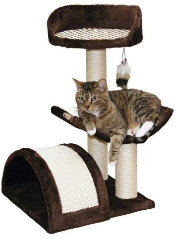 Kerbl Pet Kratzbaum SAFARI XL 46x59x83 dunkelbraun mit Borte