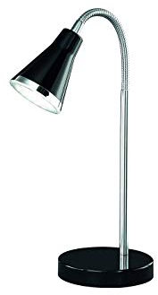 Reality Leuchten Tischleuchte Tischlampe LED inklusive Flexarm und 3.8 W SMD-LED 350 lm 3000 K Durchmesser 11.5 cm, schwarz, R52711102