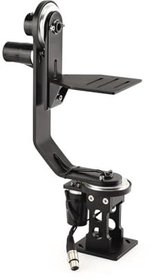 Proaim Professioneller motorisierter Jr. Schwenk-Neigekopf mit 12 V Joystick-Steuerung für DSLR-Videokameras, Camcorder bis zu 6 kg, für Jib-Kran-Stativ + Tragetasche (PT-JR)