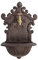 Fontaine Murale de Jardin avec Vasque - Style Ancien - Fer - 50,5 cm