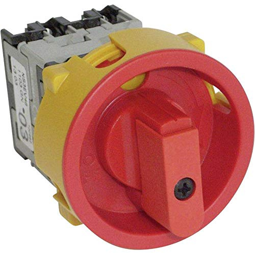 BACO 100982 Lasttrennschalter Abschließbar 20A 400V 1x90° NS3EV48 Rot/Gelb