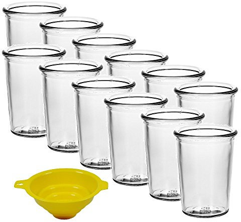 Dessertglas 12er Set 150 ml inkl. Einfülltrichter