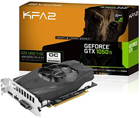 KFA2 50IQH8DSN8OK Carte Graphique Nvidia PCIe GTX1050 Ti OC 4 Go 3 504 MHz
