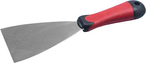 Connex Malerspachtel 80 mm - Ergonomischer 2K-Griff & Klinge aus rostfreiem Stahl - Zum Verspachteln & Abkratzen von Farbe oder Tapete / Universalspachtel / Griffspachtel / COX880280