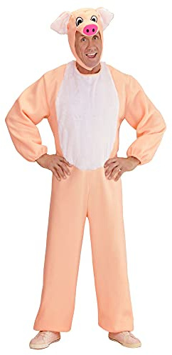 Mens Porky Animal Costume Large UK 42/44 for Animal Jungle Farm Fancy Dress