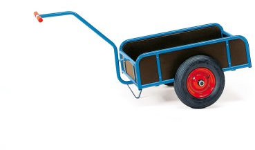 Fetra Transportgeräte mtmecm5 1 Achse spritzwasserdicht, 845 mm x 545 mm Plattform, Rad Schubkarre Ø 400 mm x 100 mm, 830 mm Höhe