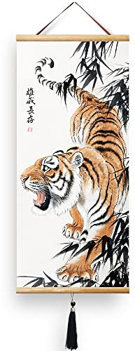 EAPEY Chinesische Schriftrolle Wand Wanddekorationen für Wohnzimmer-35x80cm