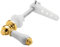 Deva VIC481/501 Victoriana Cistern Lever with Ceramic Handle Gold Finish,White