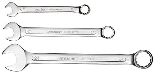 carolus 0900.122 Ring-Maulschlüssel-Satz/Ratschenschlüssel 12-teilig/Maulschlüssel/Gabelschlüssel/Ratschenringschlüssel-Set/griffige Oberfläche