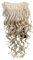 WIG ME UP - H9503-22 Clip-in Haarteil mit 7 Klammern, 3/4 Perücke Blond 50 cm lockig Haarverlängerung