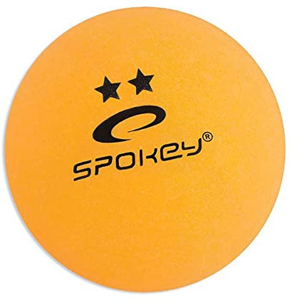 Spokey SKILLED 6 Stück, Tischtennisbälle, Tischtennisball, 2 SternE, 6ER SET (gelb)
