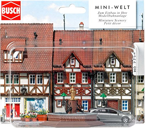 Busch 7728 - Mini-Welt: Marktbrunnen, Fahrzeug