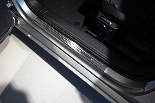 tuning-art EX103-L118 Ladekantenschutz und Einstiegsleisten passend für VW Passat B8 3G Variant 2014-2018, Farbe:Silber