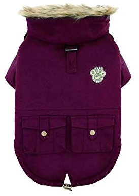 Canada Pooch Hundemantel, Alaskan Army Parka, Winterparka für Hunde, Kastanienbraun, Größe 14