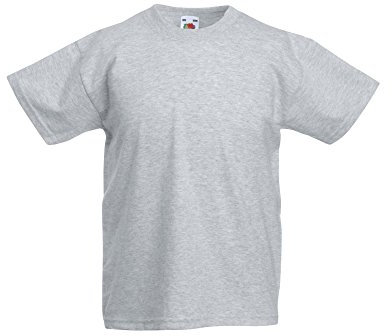 Fruit of the Loom Childrens/Kids Original Short Sleeve T-Shirt (12-13 Years) (Heather Grey)