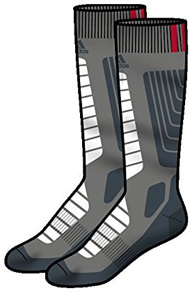 adidas Terrex Ski Tour Sock, Vapor Grey, Size 37-39
