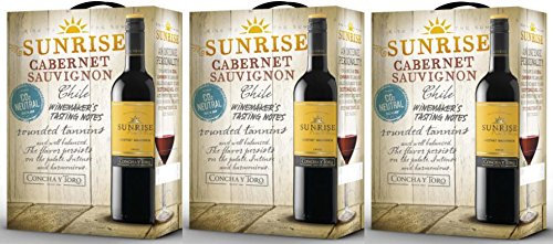 3 x SUNRISE CABERNET SAUVIGNON CONCHA Y TORO 3 LITER BOX Incl. Goodie von Flensburger Handel