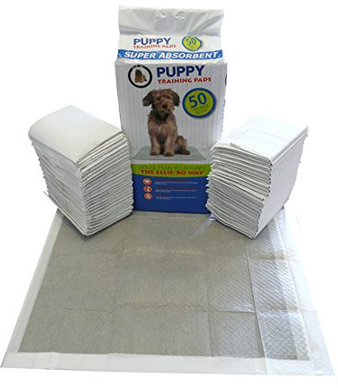 50 x Super Absorbent Puppy Training Pads with Active Charcoal and Super Absorbent Polymer Technology (1-Pack)
