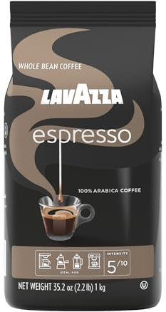 Lavazza Espresso Whole Bean Coffee, Medium Roast, 100% Arabica, 2.2 lb Bag
