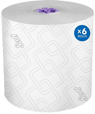 Scott Essential System Roll Towel Dispenser, Manual, Touchless, White, with