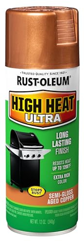 Rust-Oleum 241232 High Heat Ultra Spray Paint, 12 oz, Aged Copper