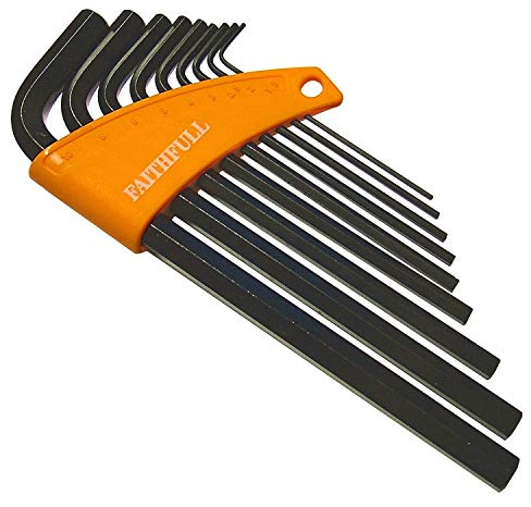 Long Arm Hex Key Set, 9 Piece (1.5-10mm)