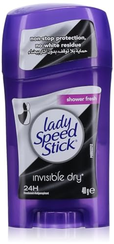 Lady Speed Stick Anti-Perspirant & Deodorant, Invisible Dry, Shower Fresh, 1.4 oz (39.6 g)