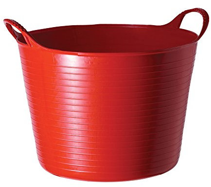 Faulks & Cox FLKS Flexi TUBTRUG RED 26L, 6.5 Gallon