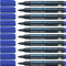 Schneider Maxx 130 Permanent-Marker mit Rundspitze (Strichstärke: 1-3 mm, nachfüllbar) 10er Packung blau