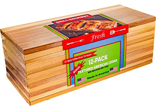 Grillbretter / Räucherbretter aus Zedernholz - 12er Pack / Cedar Grilling Planks - 12 Pack