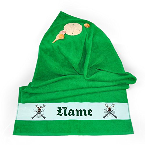 Herz & Heim® Duschtuch 70 x 140 cm für Jäger mit Namensaufdruck
