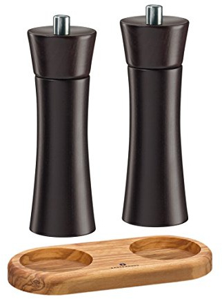 Zassenhaus Set Salzmühle & Pfeffermühle Frankfurt wenge & Untersetzer (18 cm)