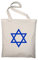 STYLETEX23 Davidstern Israel Jutebeutel Baumwolltasche, natur