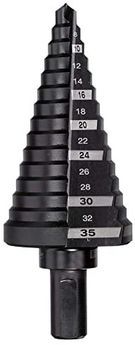 Foret étagé MILWAUKEE - Ø 6 à 35 mm - tige Ø 10 mm - 48899335, Noir