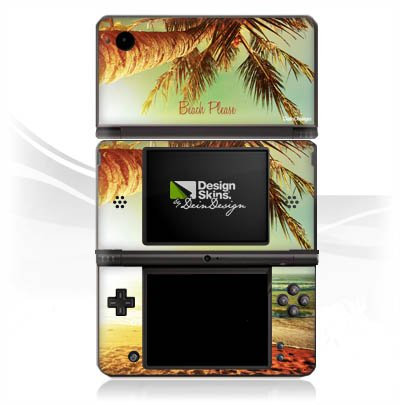 DeinDesign Skin kompatibel mit Nintendo DSi XL Folie Sticker Strand Urlaub Palme