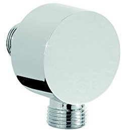 Attacco a muro per doccia tubo doccia rotondo/Tubo Flessibile di Collegamento 1 2 pollici in ottone cromato/connettore per mano della doccia