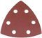 Silverline 218923 Hook and Loop Triangle Sheets 90 mm 10pk 80 Grit