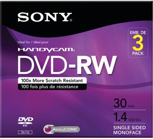 1.4GB CAM 8CM DVD-R 3PK