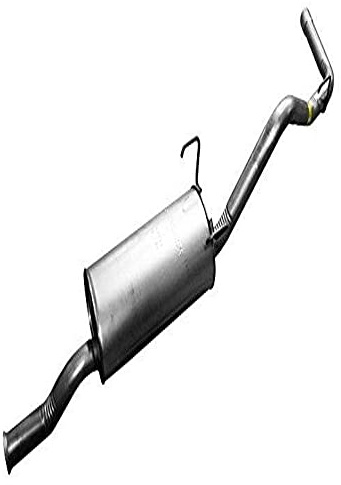 Walker Quiet-Flow SS 47774 Direct Fit Exhaust Muffler Assembly 3 Inlet (ID) 2.5 Outlet (OD) for Toyota Tundra