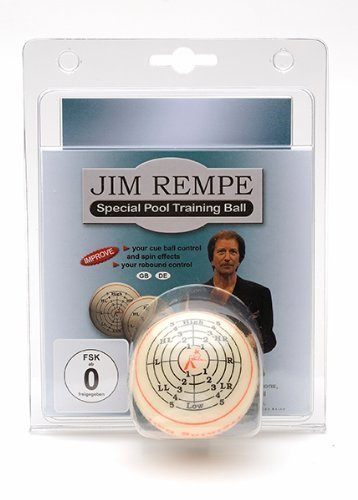 Jim Rempe Pool-Trainingsball 57,2mm Aramith inkl. DVD und Buch