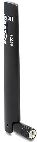 DELOCK Antenne LTE SMA -0,8 bis 3,0 dBi Omni Gelenk schwarz